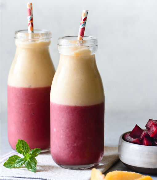 Beet and Peach Coconut Smoothie - One Harvest